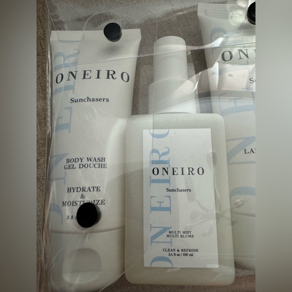 Oneiro Sunchasers Ready, Go Travel Kit - 5 Pcs with Plastic Pouch - BRAND NEW! - Picture 3 of 7